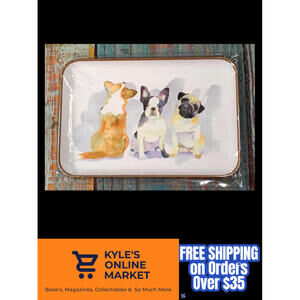 Punch Studio Decorative Dog-Themed Serving Tray